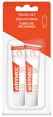 Elmex Travel Set Refill Zahnpasta (2 x 12 ml)