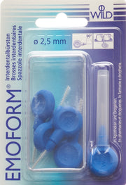 EMOFORM Interdentalbürsten 2.5mm dunkelblau (5 Stk)