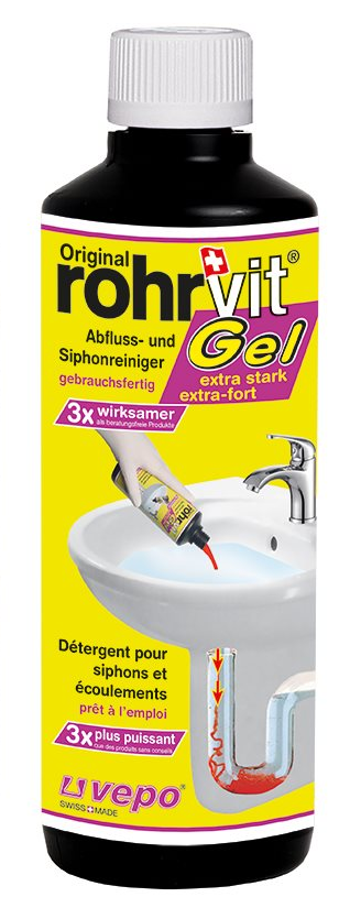 rohrvit Abflussreiniger Gel extra-stark (415ml)