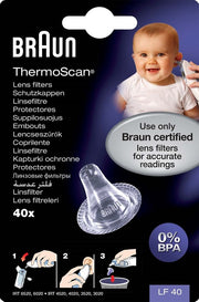 BRAUN ThermoScan Ersatz-Schutzkappen LF40EULA (40 Stk)