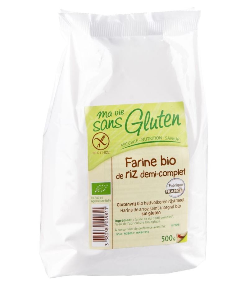Ma vie sans gluten Mehl Reis Halbvollkorn (500g)