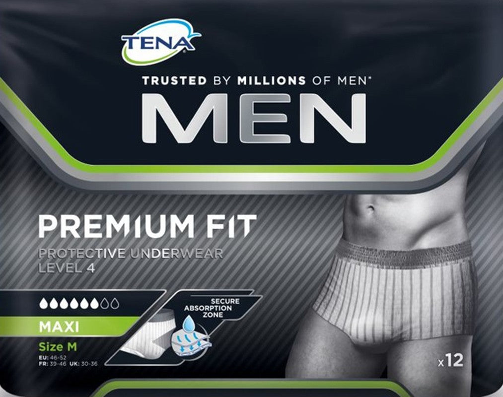 Tena Men Premium Fit Underwear Level 4, Grösse S/M (12 Stk)
