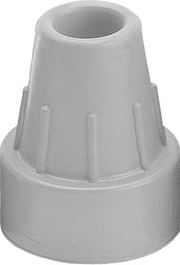 Sahag Krückenkapseln 19mm grau (1 Paar)