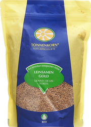 SONNENKORN Leinsamen Gold Bio Knospe (500g)