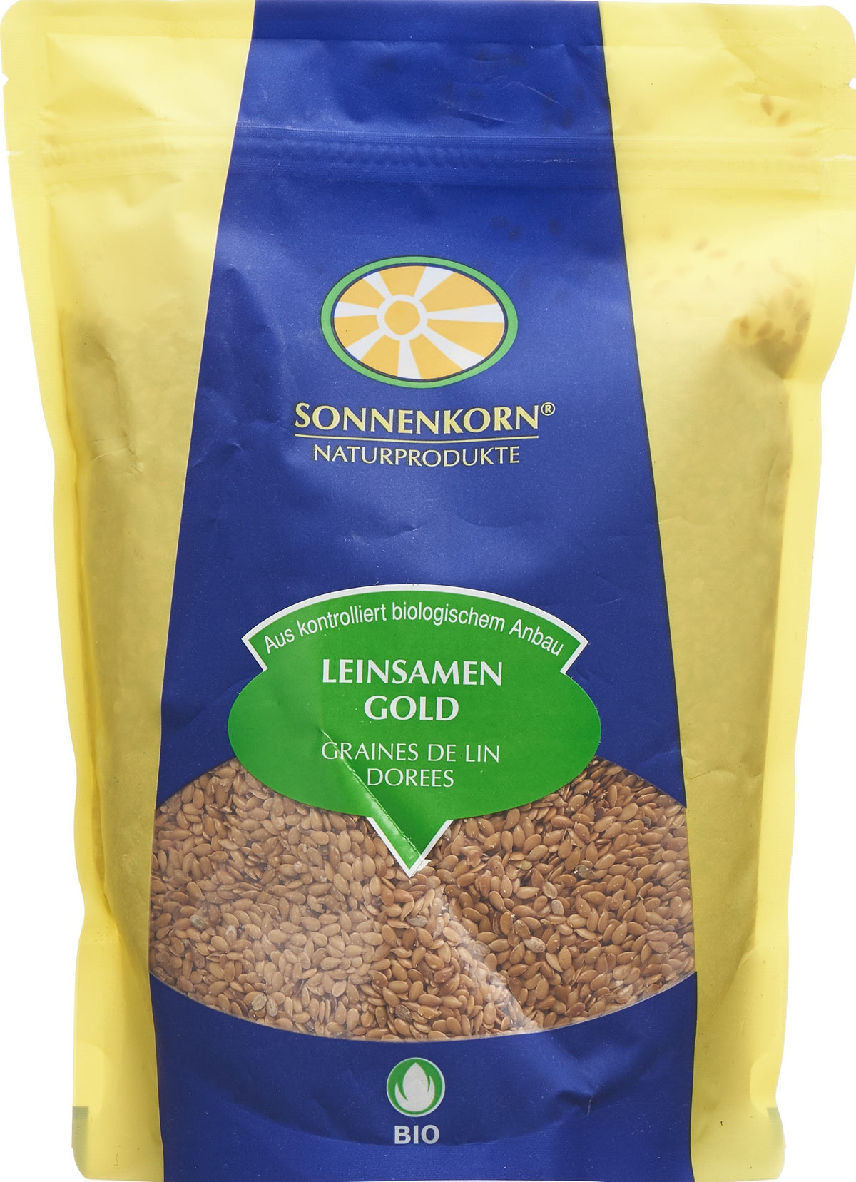 SONNENKORN Leinsamen Gold Bio Knospe (500g)