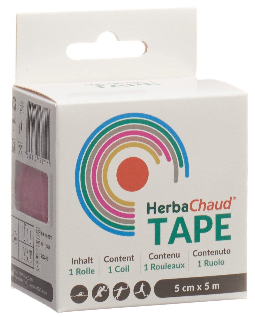 HerbaChaud Tape 5cmx5m pink (1 Stk)