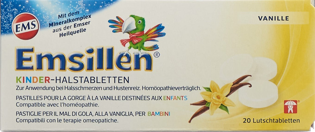 Emsillen Kinder-Halstabletten mit Vanille (20 Stk)