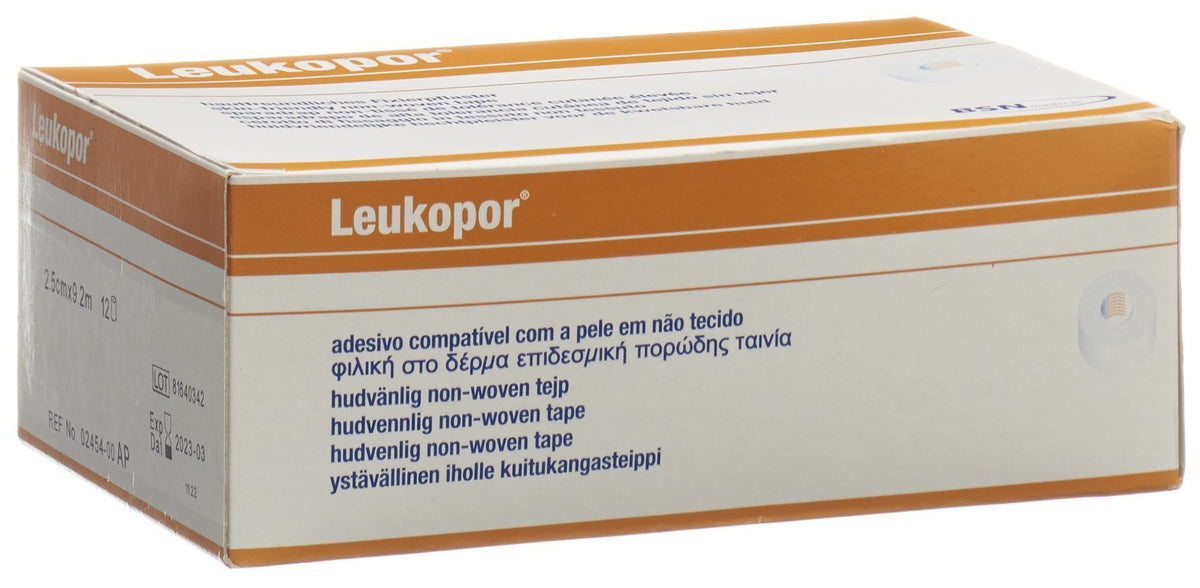 Leukopor Heftpflaster 9.2mx5cm weiss (6 Stk)