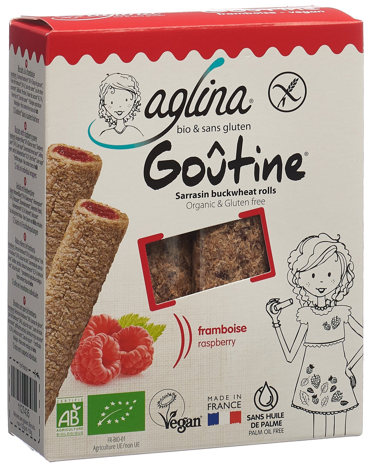 aglina Goûtine Himbeere Bio (125g)