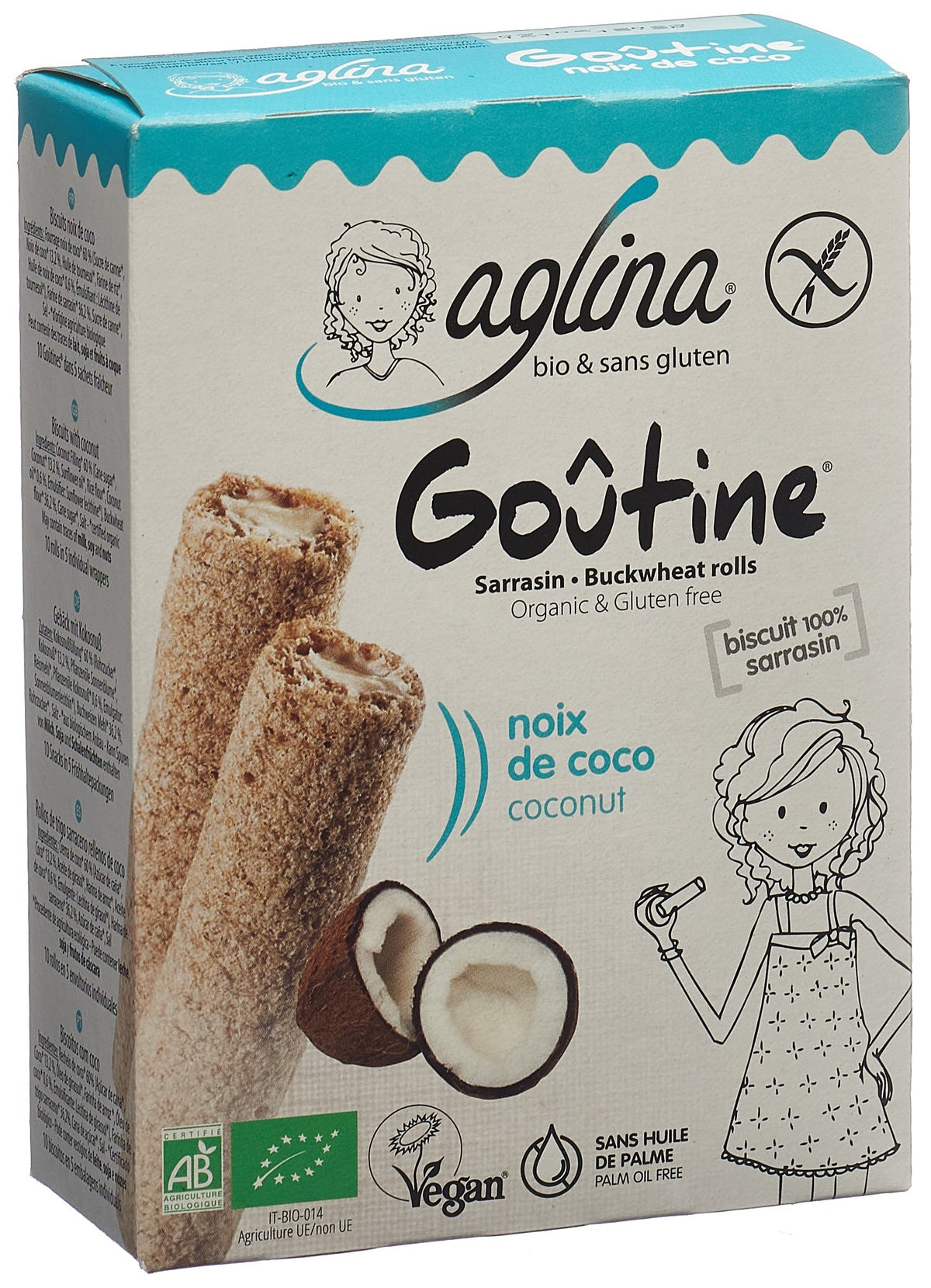 aglina Goûtine Kokosnuss Bio (125g)