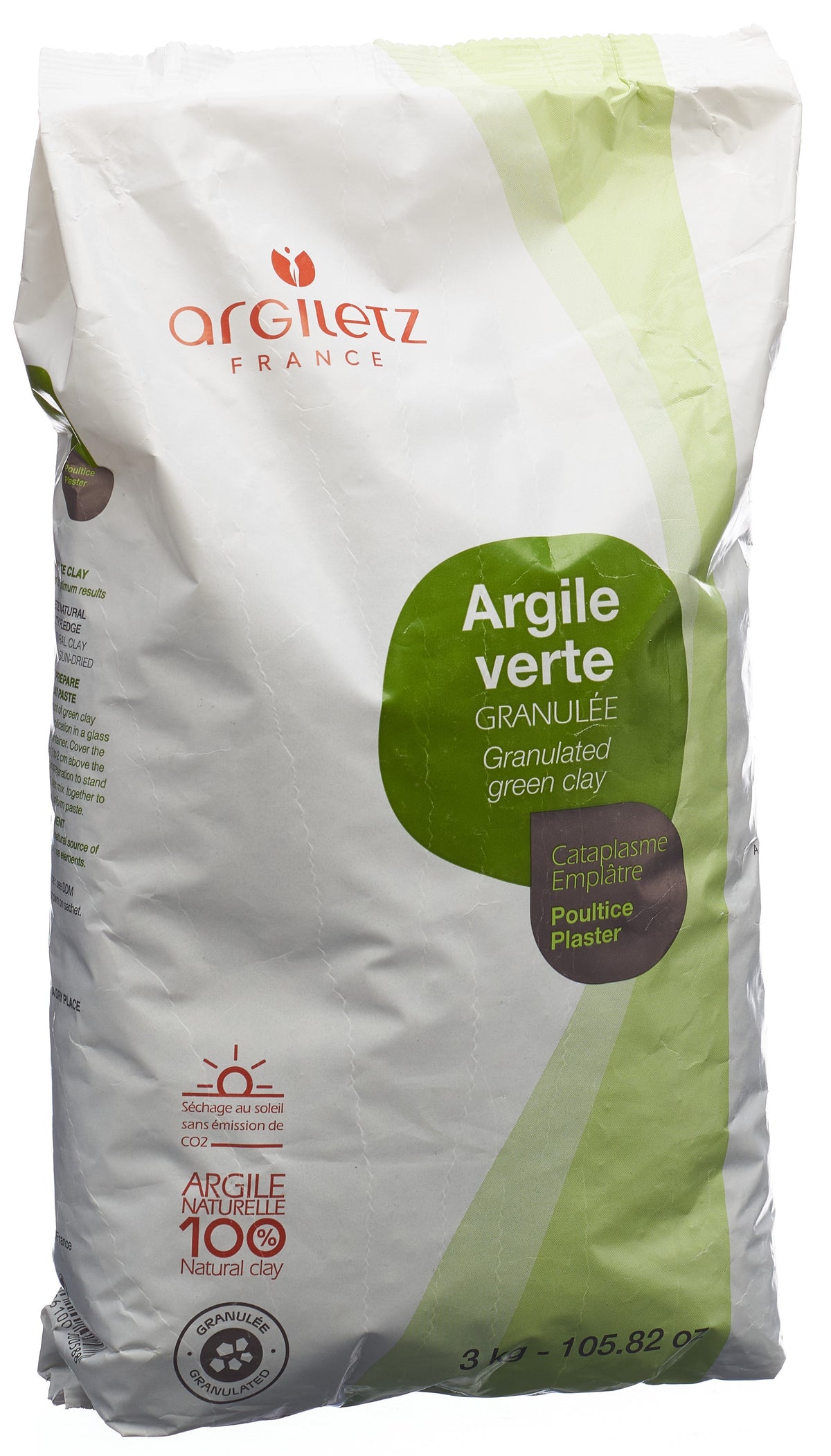 Argiletz Heilerde grün granuliert (3kg)