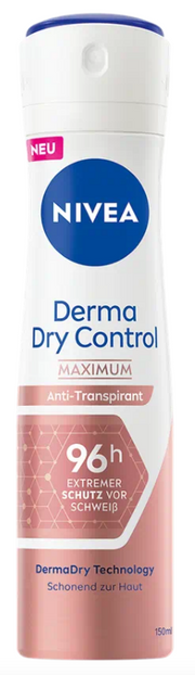NIVEA Deo Derma Dry Control Maximum Spray Female (150ml)