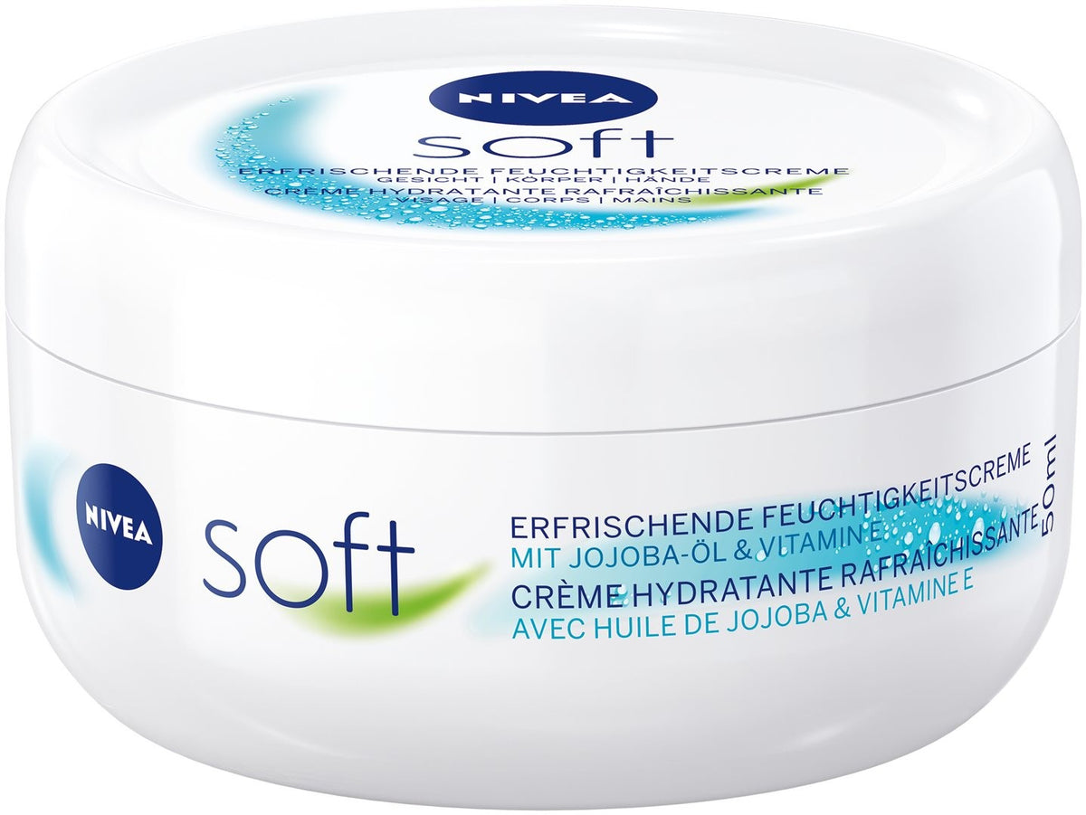 NIVEA Soft erfrischende Feuchtigkeitscrème Topf (300ml)