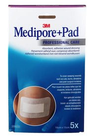 3M Medipore + Pad 10x15cm Wundkissen 5x10.5cm (25 Stk)