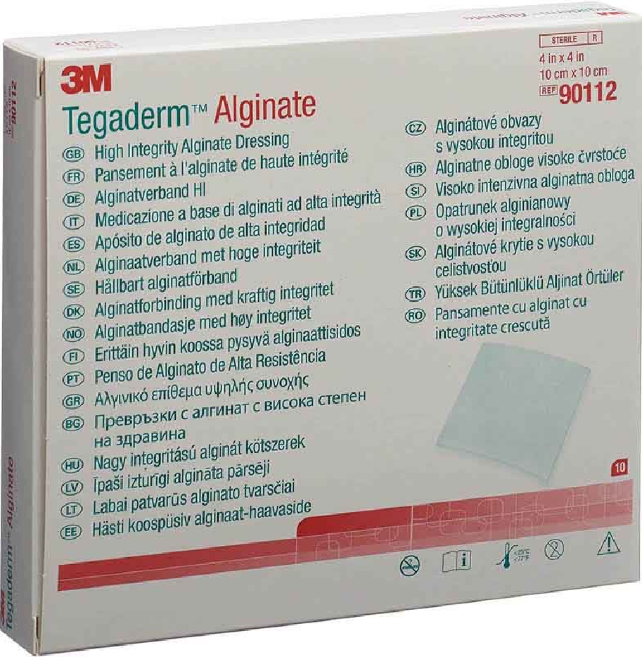 3M Tegaderm Alginat Kompresse 10x10cm (10 Stk)
