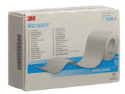 3M Micropore Rollenpflaster ohne Dispenser weiss 25mmx9.14m (12 Stk)