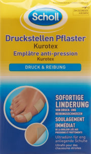 Scholl Kurotex Druckstellenpflaster 75x100mm (5 Stk)