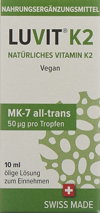 LUVIT K2 Natürliches Vitamin K2 Tropfflasche (10ml)