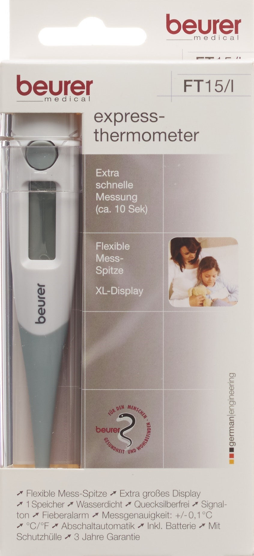 beurer Digital Fieberthermometer Express FT 15/I (1 Stk)