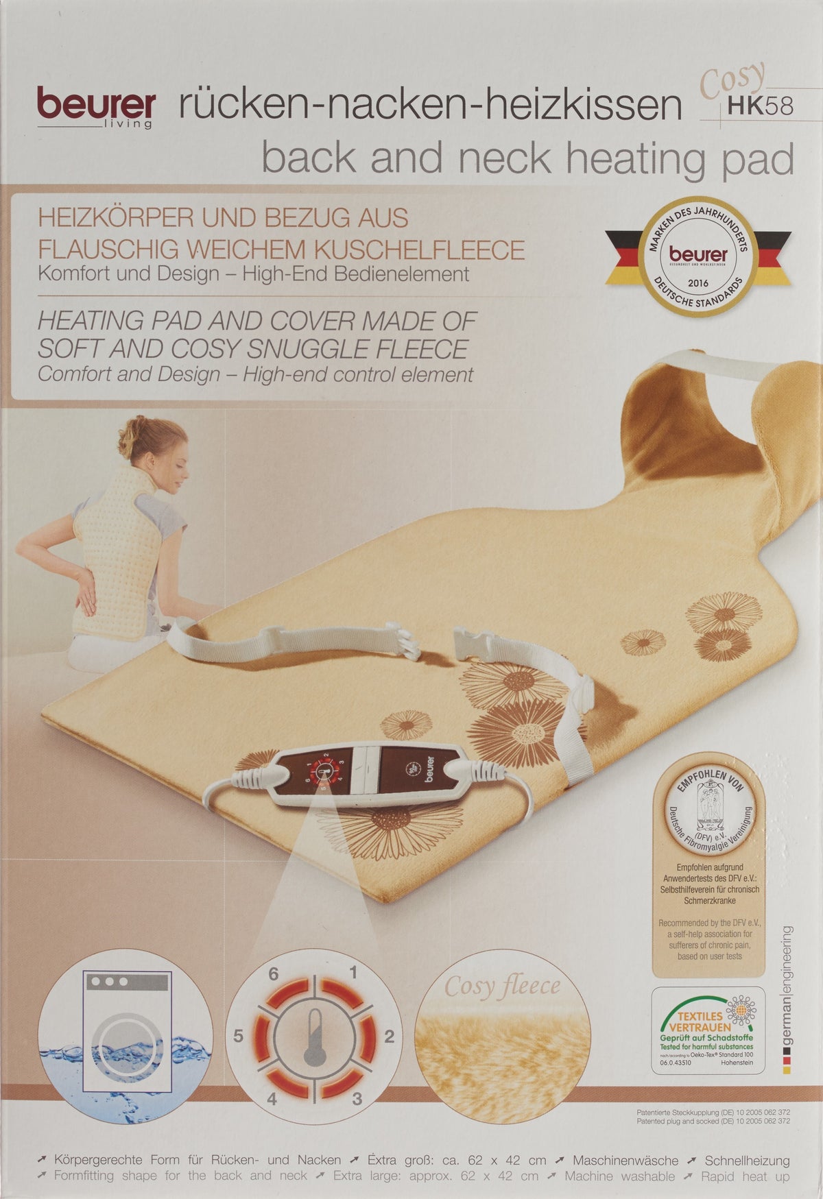 beurer Heizkissen Rücken & Nacken HK 58 Cosy (1 Stk)