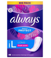 Always Slipeinlagen Daily Protect Long Frisch Big Pack (48 Stk)