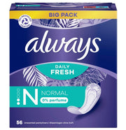 Always Slipeinlagen Normal ohne Duft Big Pack (56 Stk)