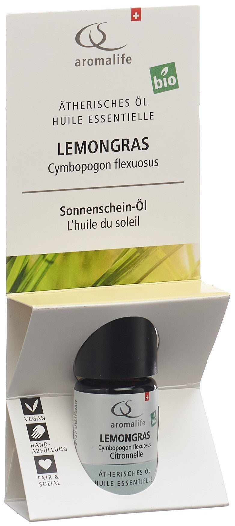 Aromalife TOP Lemongras ätherisches Öl Bio (5ml)