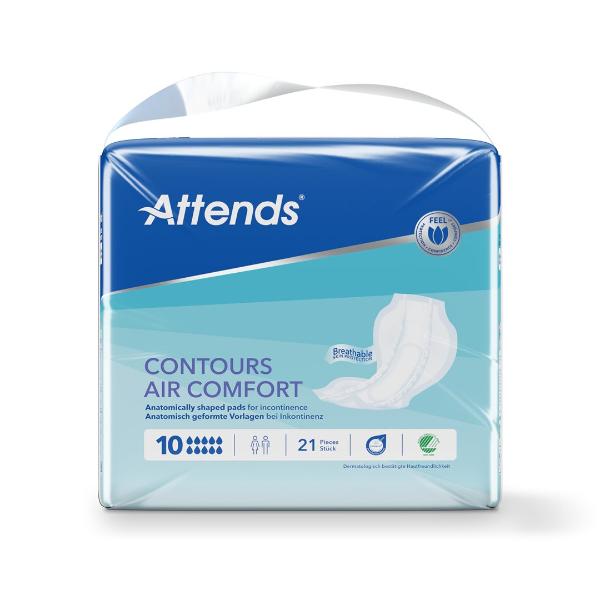 Attends Contours Air Comfort 10 Pads (21 pcs)