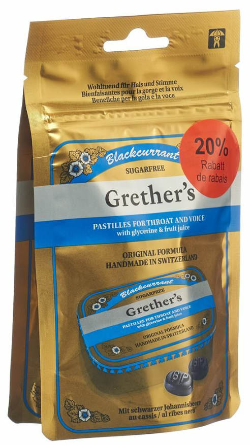 Grether's Blackcurrant Pastillen zuckerfrei Duo (2x110g)