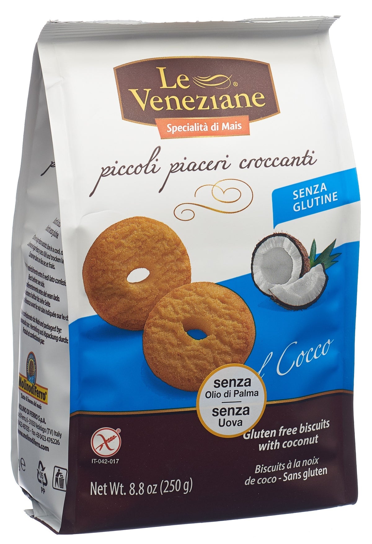 Le Veneziane Biscuits Kokosnuss glutenfrei (250g)