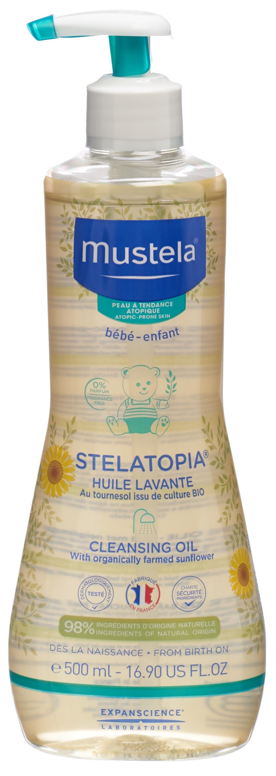 Mustela Stelatopia Waschöl atopische Haut (500ml)