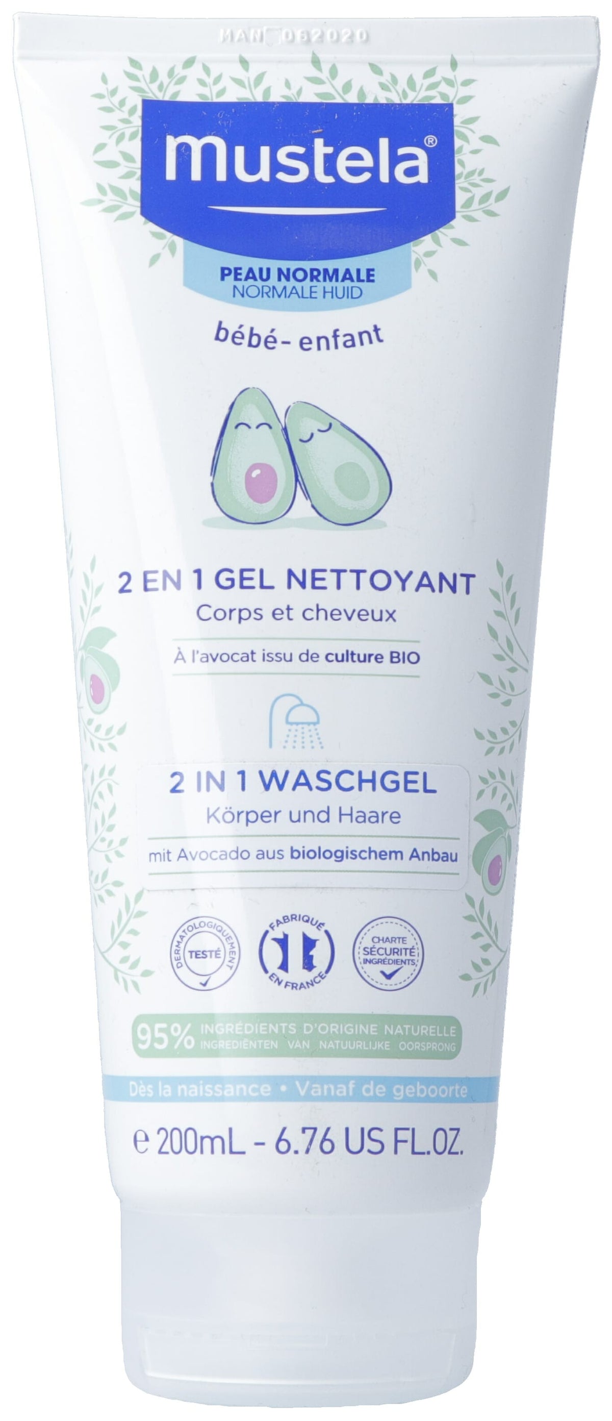 Mustela 2in1 Waschgel für normale Haut (200ml)