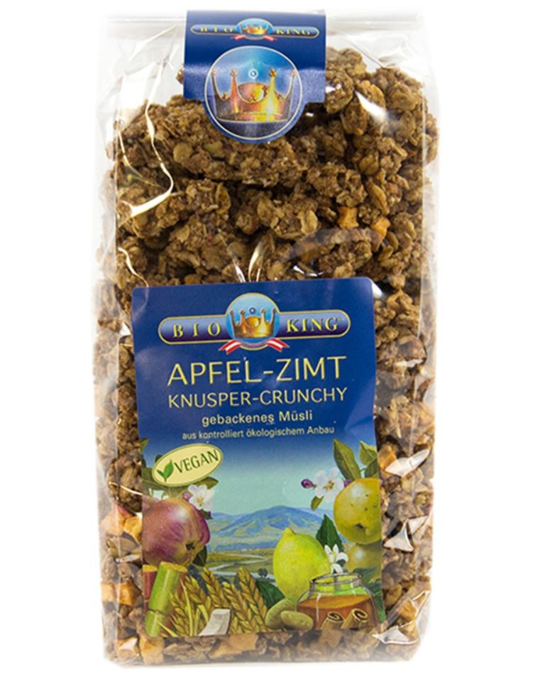 BioKing Knusper Crunchy Apfel Zimt (375g)