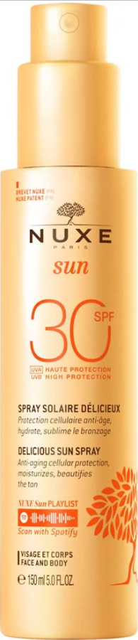 NUXE SUN SPF30 Spray Solaire délicieux Visage & Corps HP (150ml)
