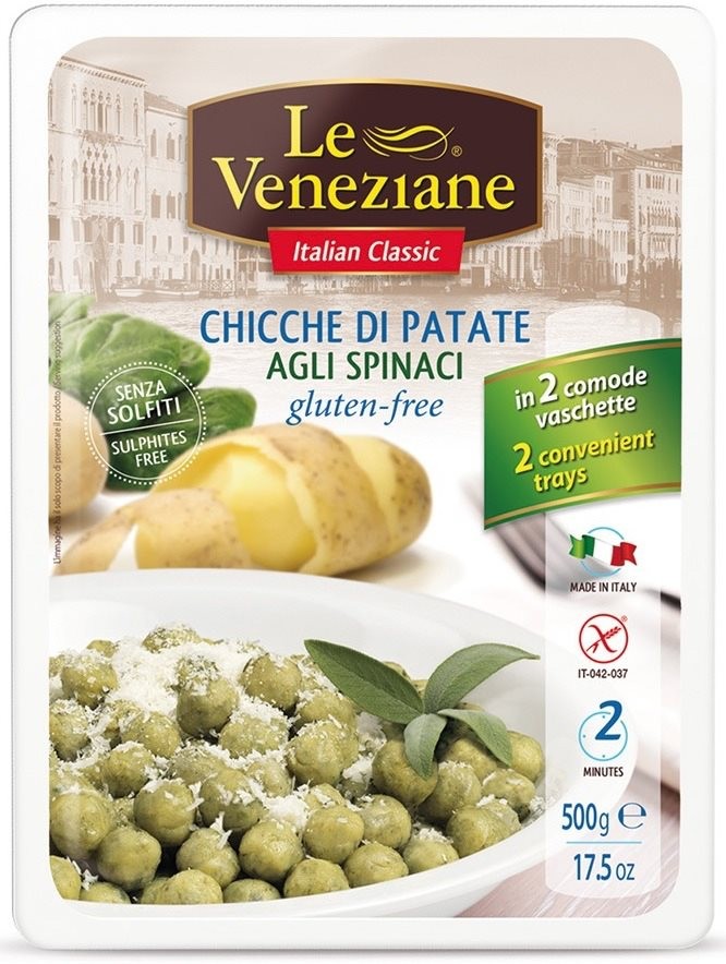 Le Veneziane Gnocchi mit Spinat glutenfrei (500g)