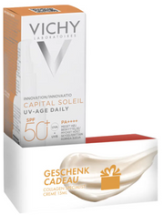 VICHY Capital Soleil UV-Age Daily SPF50+ & gratis Liftactiv Collagen Specialist (40ml)
