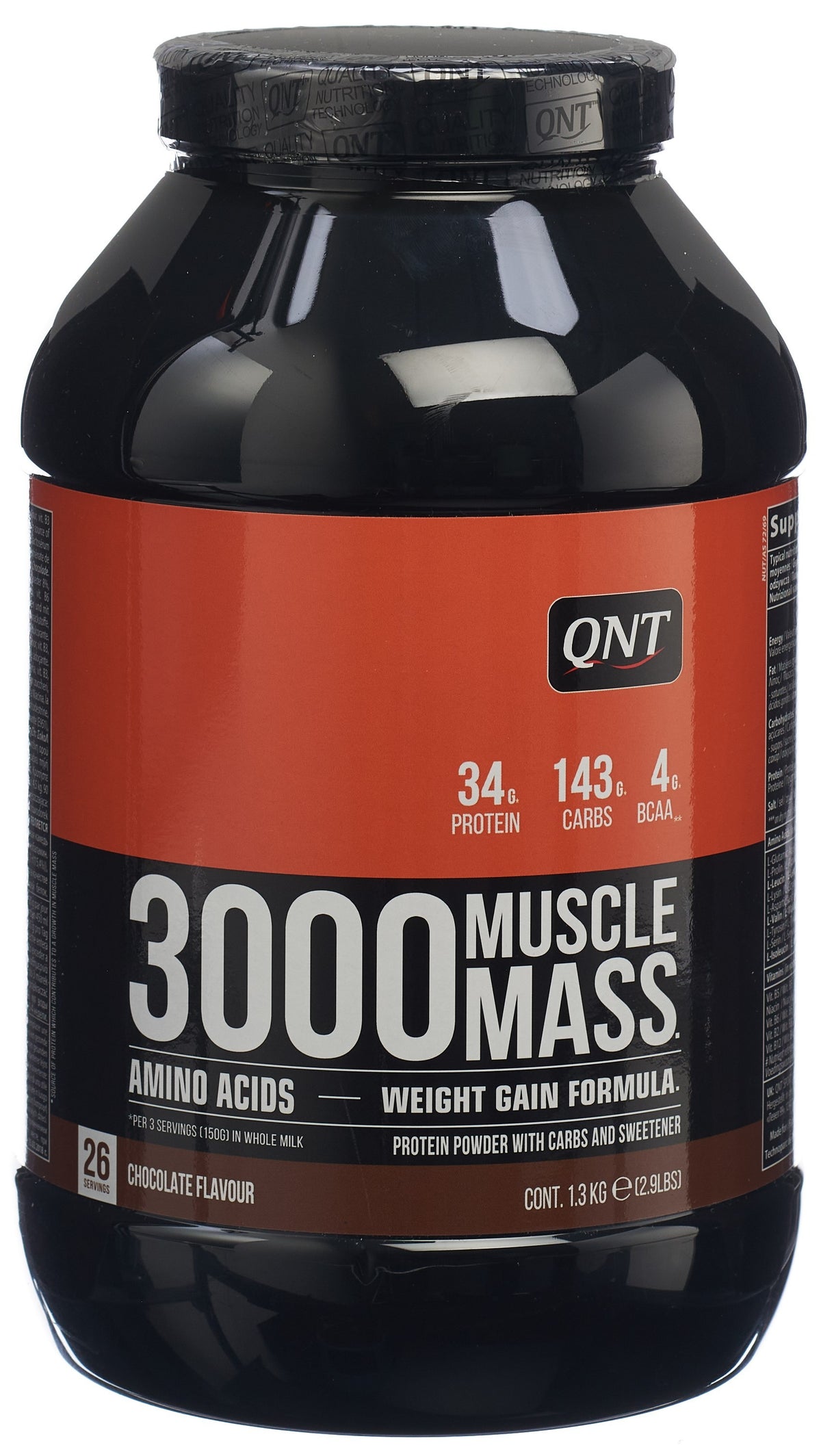 QNT Muscle Mass 3000 Chocolate (1.3kg)