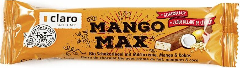 claro Mango Max Mango-Kokos-Riegel Bio (33g)