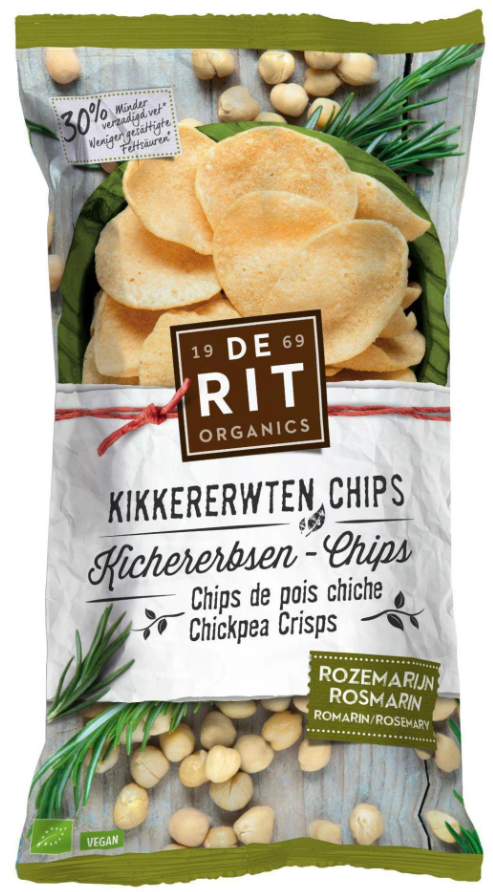 DE RIT Kichererbsen-Chips Rosmarin (75g)