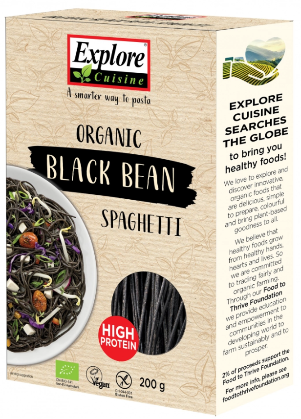 Explore Cuisine Bio Spaghetti aus Schwarzen Bohnen (200g)