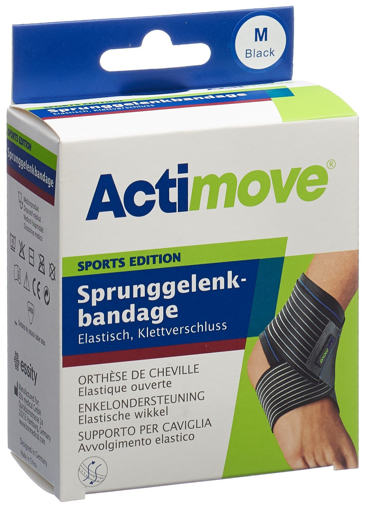 Actimove Sport Sprunggelenkbandage M (1 Stk)