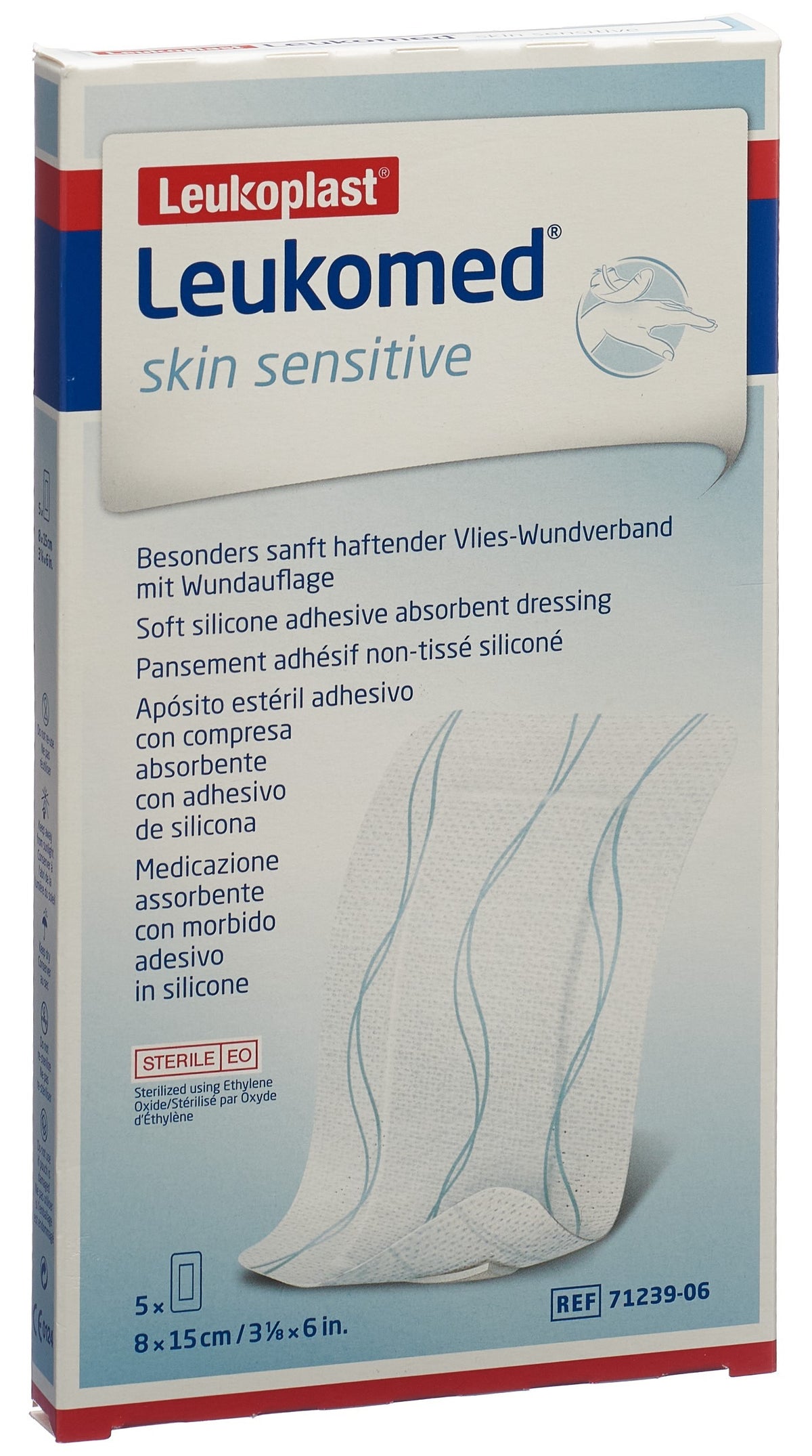 Leukomed skin sensitive 8x15cm (5 Stk)