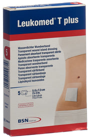 Leukomed T plus transparenter Wundverband 7.2x5cm (5 Stk)