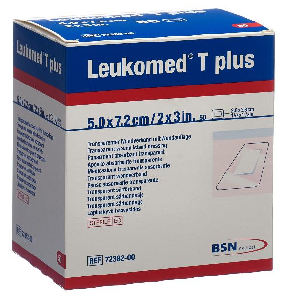 Leukomed T plus transparenter Wundverband 7.2x5cm (50 Stk)