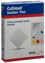 Cutimed Sorbion Plus 10x10cm 10 (Stk)