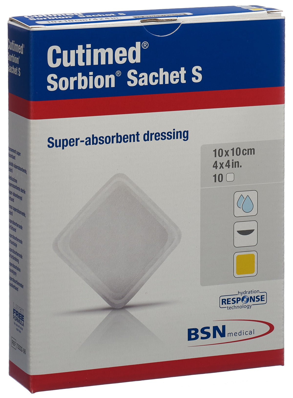 Cutimed Sorbion Sachet S 10x10cm (10 Stk)