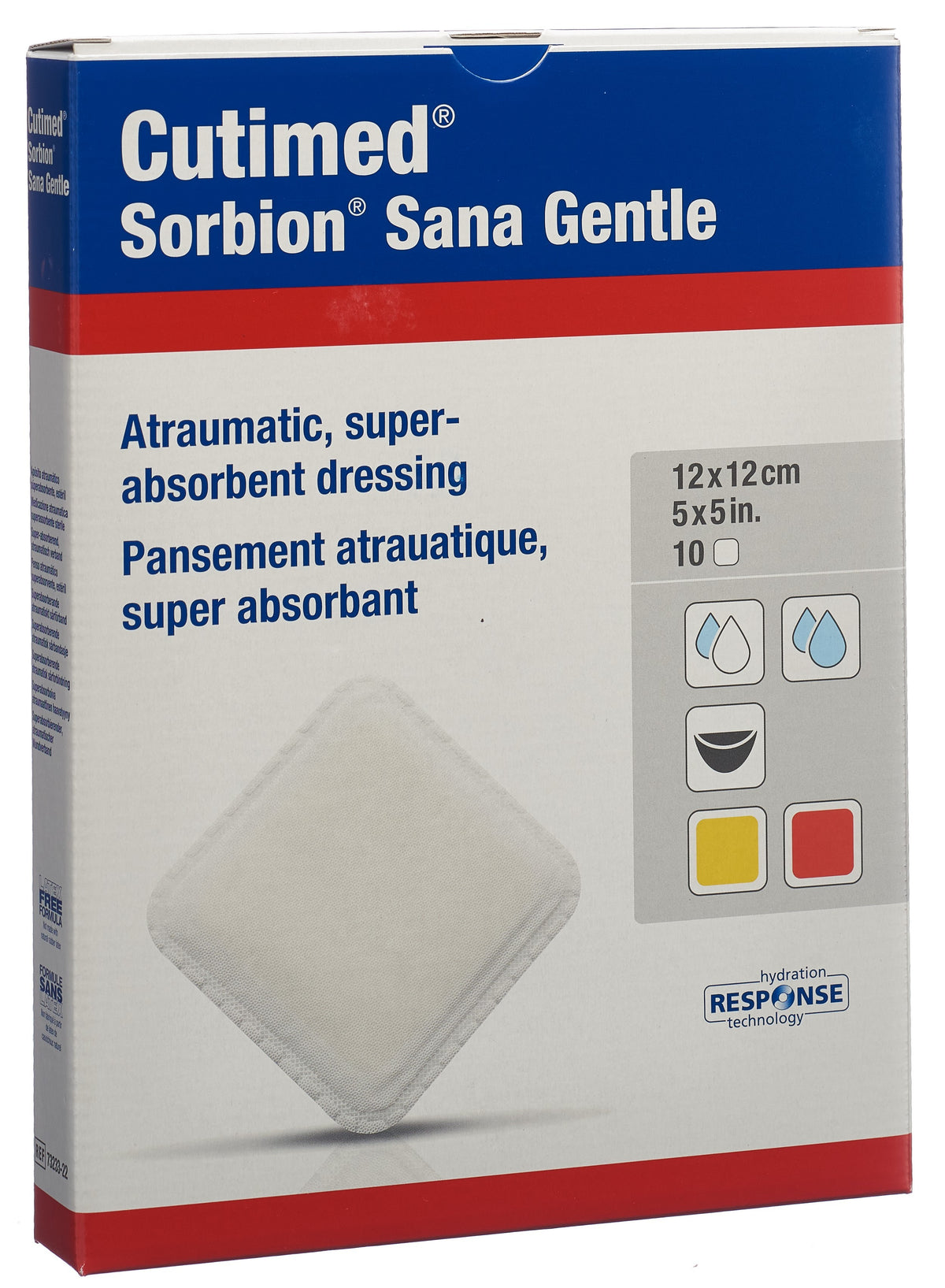 Cutimed Sorbion Sana Gentle 12x12cm (10 Stk)