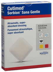 Cutimed Sorbion Sana Gentle 8.5x8.5cm (10 Stk)