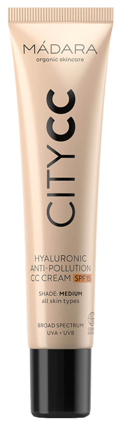MÁDARA City CC Hyaluronic Anti-Pollution CC Cream SPF15 Medium (40ml)