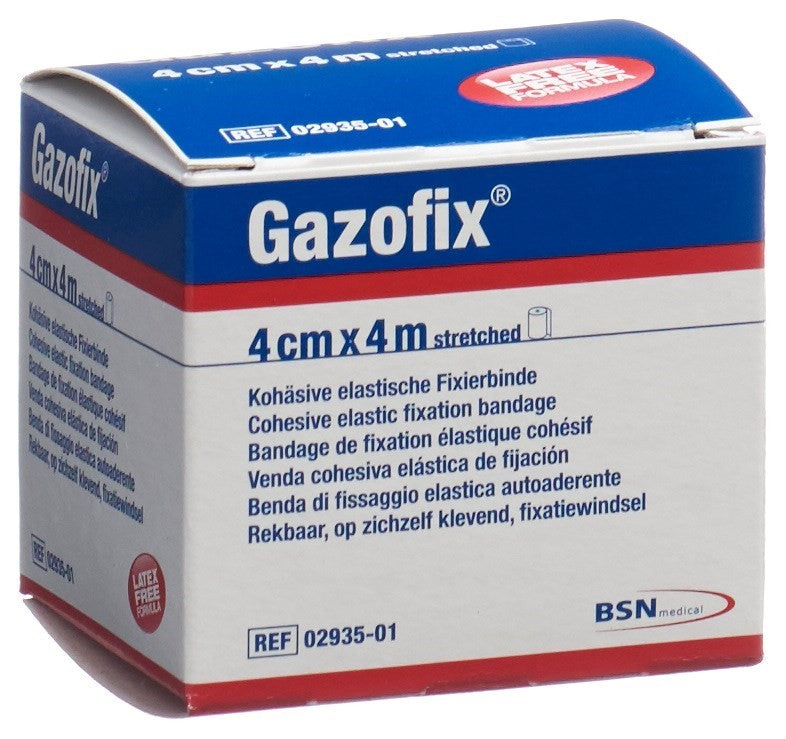 Gazofix kohäsive Fixierbinde 4cmx4m hautfarben latexfrei (1 Stk)